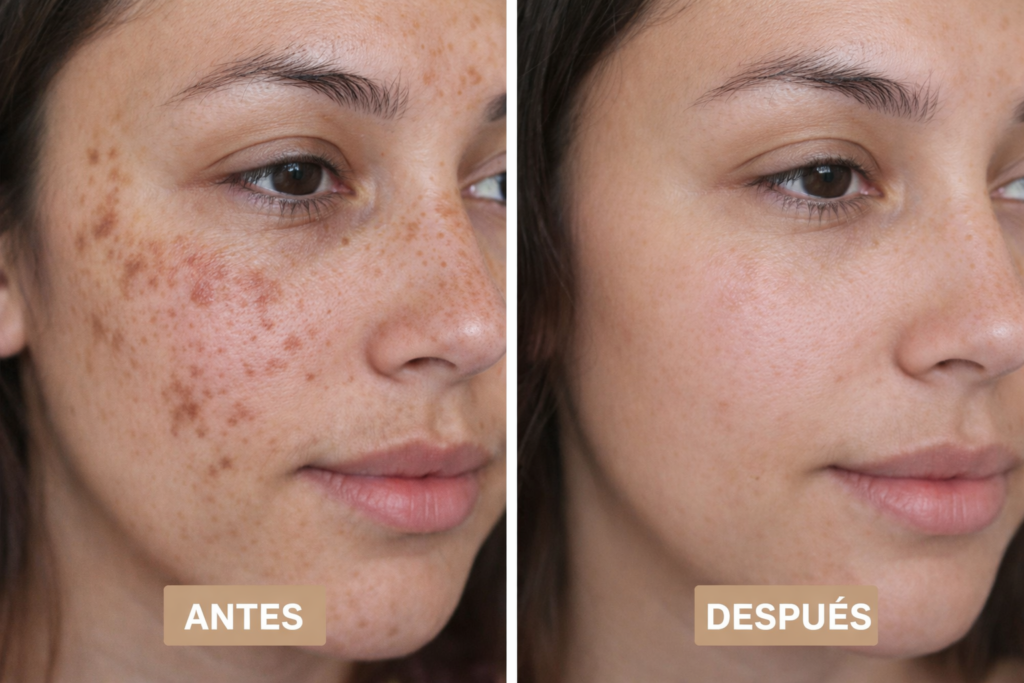 5 Cremas para Manchas (Hipรฉrpigmentaciรณn) todo tipo de piel Before And After Skin Care Manchas 1024x683