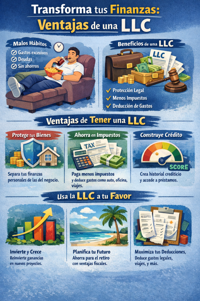 Finanzas Inteligentes: Hรกbitos, LLC y Estrategias Legales en EE.UU. (2026) llc hb